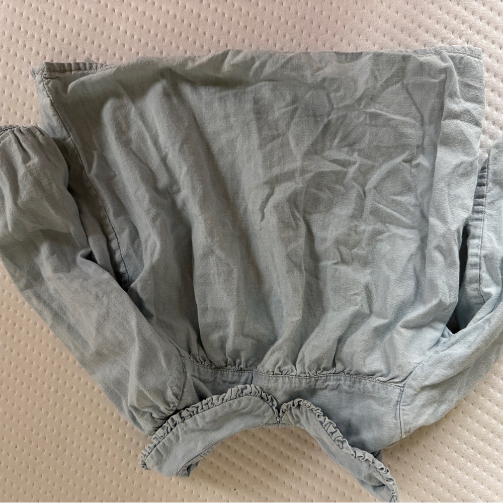 Ralph lauren denim collar long sleeve 24mo